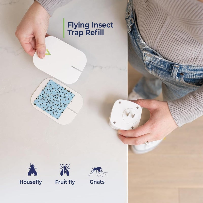 VEYOFLY Fly Trap Indoor Refill, Fruit Fly Traps for Indoors, Gnat Traps for House, Fly Catcher, Fly Trap, Plug in Catch for Fruit Flies, Moths, Gnats, Mosquito Trap (Pack of 10 Refills) - Image 5